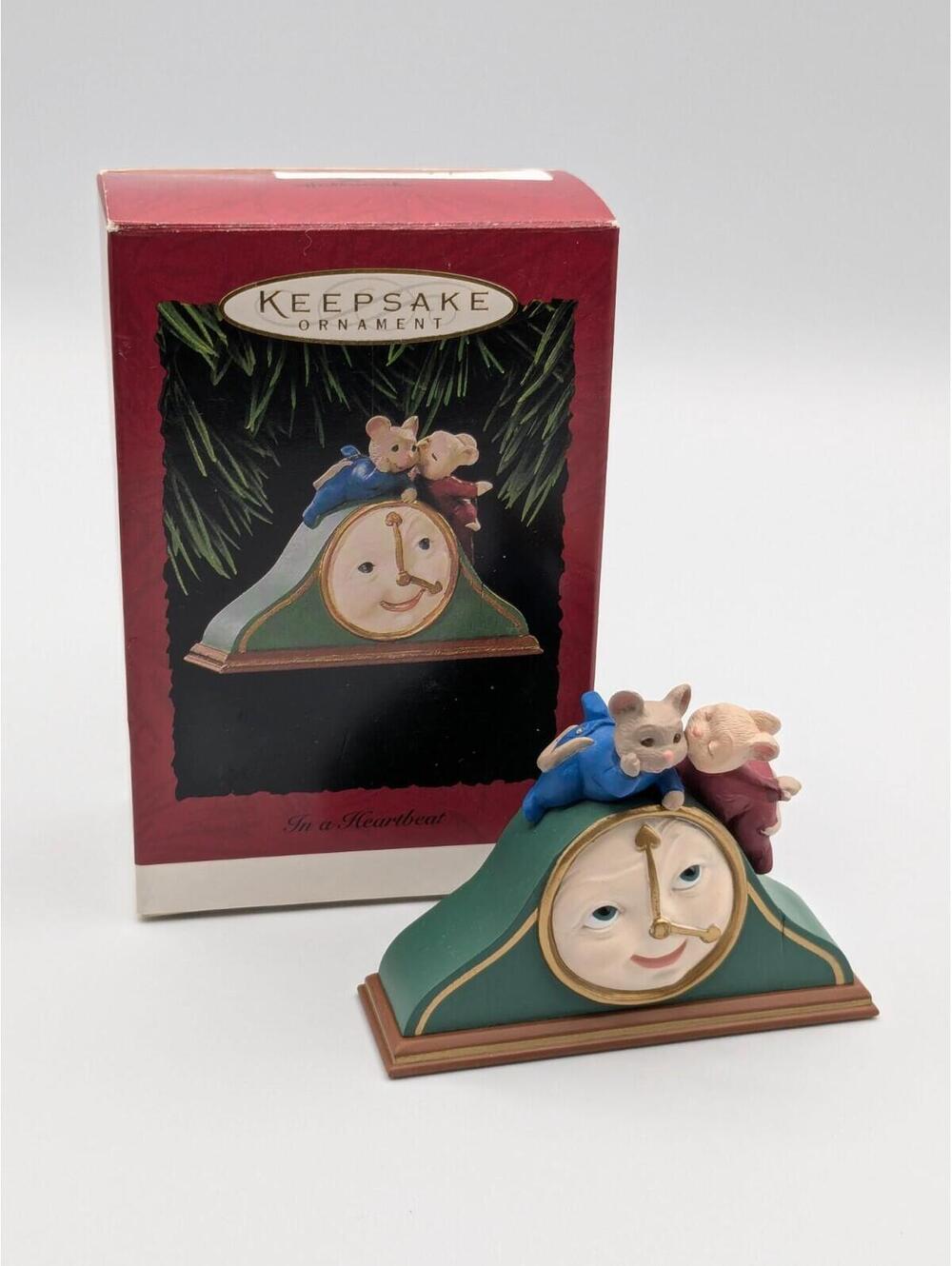 Hallmark Keepsake In a Heartbeat 1995, Christmas is the Time for Love Ornament